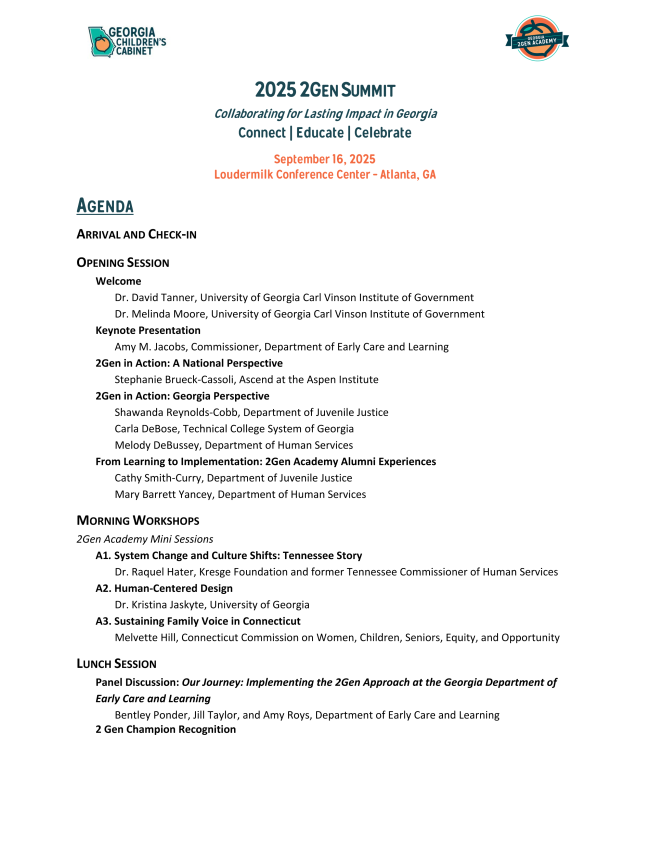 Georgia’s 2Gen Summit | Brantley County